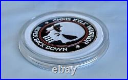 Chris Kyle CK Warrior Bone Frog Navy Seals Punisher Skull CPO NSW Challenge Coin