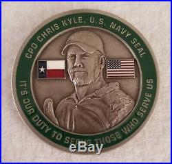 Chris Kyle U. S. Navy Seal Challenge Coin