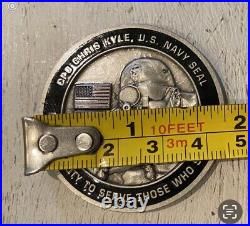 Chris Kyle, fallen US Navy SEAL sniper, challenge coin, 2016 memorial