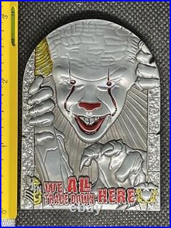 Coining 540 Burning the Bridge Pennywise Saw Navy Clowns? #'d Challenge Coin