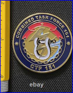 Combined Task Force CTF-151 Rear Admiral Scott Sanders Navy Challenge Coin