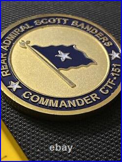 Combined Task Force CTF-151 Rear Admiral Scott Sanders Navy Challenge Coin