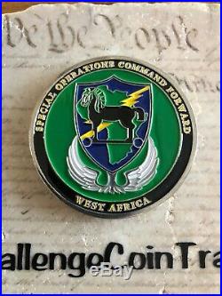 Commander CSM 10th Special Forces Group SFG Airborne West Africa Challenge Coin