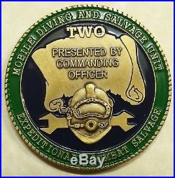 Commander Mobile Diving & Salvage Unit 2 Deep Sea Diver Navy Challenge Coin