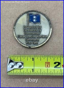 Commander Naval Special Warfare Command SEALs 2-Star Admiral Navy Challenge Coin