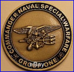 Commander Naval Special Warfare Group One Navy SEAL Teams 1/3/5/7 Challenge Coin