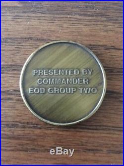 Commander Navy EOD Group Two Naval Amphibious Base Little Creek Challenge Coin