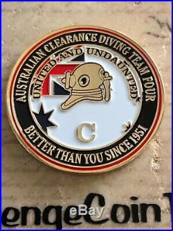 Commander Royal Australian Navy Clearance Diving Team AUSCDT FOUR Challenge Coin