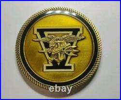 Commander Seal Team V 5 Navy Challenge Coin Rare! Don't Tread On Me 3D Military