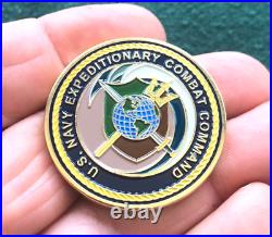 Commander US Navy Expeditionary Combat Command NECC ChallengeCoin 2 Star RADM #d