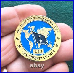 Commander US Navy Expeditionary Combat Command NECC ChallengeCoin 2 Star RADM #d