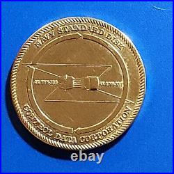 Control Data Corp Navy Standard Disk 100th Team Medal Award Challenge Coin 1983