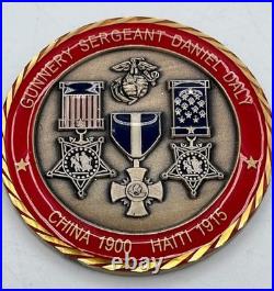 Daniel Daly USMC Double MOH Navy Cross For Valor In China & Haiti Challenge Coin