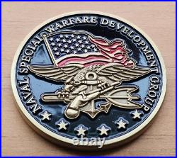 Devgru NSWDG seal Team 6 Us Navy Challenge Coin Doghandler Large Version