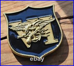 Devgru Navy Special Warfare Group Sealteam 6 Challenge Coin Gold Squadron Cpo