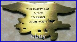 Extortion 17 Memory of Fallen DEVGRU SEAL Aug 2011 Bronze Navy Challenge Coin