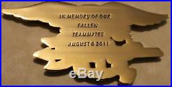 Extortion 17 Memory of Fallen SEAL Teammates Aug 2011 Navy Challenge Coin