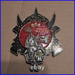 FDNF Mando Mandalorian Navy CHIEF CPO Challenge Coin Baby Yoda Samurai