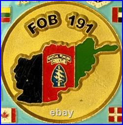 FOB 191 Afghanistan OEF Coalition Special Forces Navy SEAL AFSOC Challenge Coin