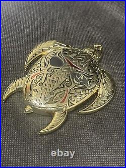 FY 20 US NAVY Island Division Chiefs Mess Jason Initiation Turtle Challenge Coin
