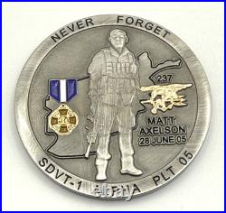 G47 Navy Seal Matt Axelson Operation Red Wings SDVT-1 Challenge Coin