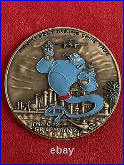 GTMO C-12 Air Operations Guantanamo Bay Disney Aladdin Navy Challenge Coin