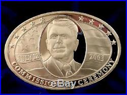 Gold USS Ronald Reagan CVN-76 July 12 2003 Commissioning Navy Challenge Coin