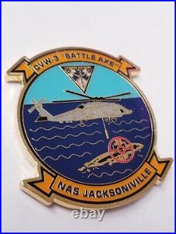 HSM-74 Swamp Fox CVW-3 Battle Axe NAS Jacksonville US Navy Challenge Coin