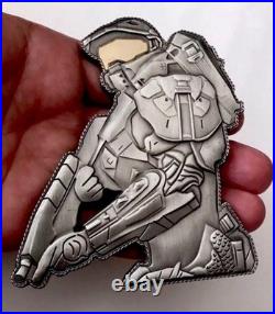Halo Master Chief Spartan USS Laboon DDG 58 Video Game CPO Navy Challenge Coin