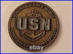 Honorary Chief Petty Officer Ray Mabus Secretary of the Navy CPO Challenge Coin