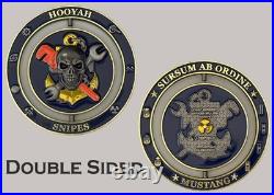 Hooyah Snipes Mustang Chief Warrant Officer Arroyo Navy Challenge Coin J#22