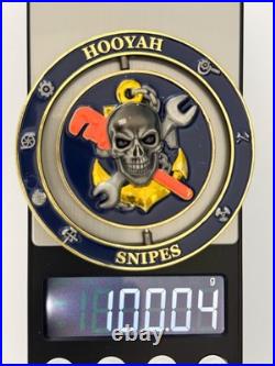 Hooyah Snipes Mustang Chief Warrant Officer Arroyo Navy Challenge Coin J#22