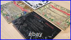 Huge 4 Certificate Blue Nose Dragon Shellback Challenge Coin Lot Navy CPO Chief