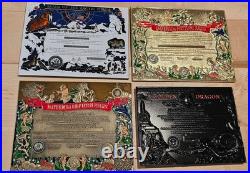 Huge 4 Certificate Blue Nose Dragon Shellback Challenge Coin Lot Navy CPO Chief