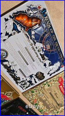 Huge 4 Certificate Blue Nose Dragon Shellback Challenge Coin Lot Navy CPO Chief