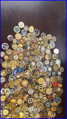 Huge military challenge coin lot navy admirals, COs, CMCs, OICs, Commodores