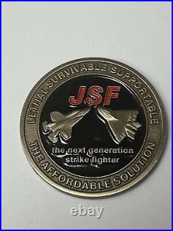 JSF JOINT STRIKE FIGHTER USAF USMC USN RN RAF RDAF X-35 X-32 1.5 Challenge Coin