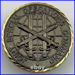 JSOC J4 Engineers Seabees Challenge Coin Navy Seabees Joint Special Ops Command