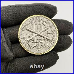 JSOC J4 Engineers Seabees Challenge Coin Navy Seabees Joint Special Ops Command
