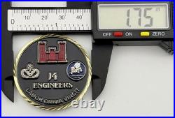 JSOC J4 Engineers Seabees Challenge Coin Navy Seabees Joint Special Ops Command