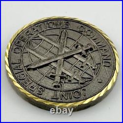 JSOC J4 Engineers Seabees Challenge Coin Navy Seabees Joint Special Ops Command JSOC J4 Engineers Seabees Challenge Coin Navy Seabees Joint Special Ops Command
