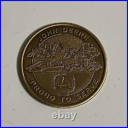 John Deere Proud To Serve US Air Force Army Marine Corps Navy Challenge Coin
