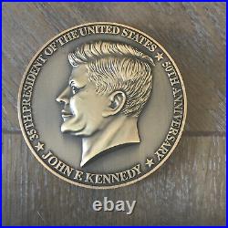 John F Kennedy 50 Years Anniversary JFK Museum Medallion Coin Rare