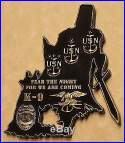K-9 Master at Arms Handler SEALS Chief's Mess Navy Challenge Coin