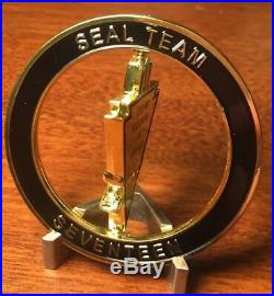 LARGE 2.5 RARE Navy Seal Team XVII Seventeen Spinner Coin Challenge Coin