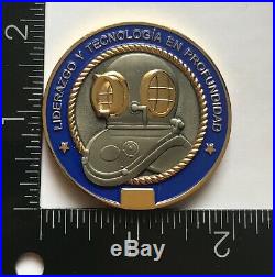 LOT OF 2 COLOMBIAN NAVY Dept of Diving & Salvage Naval Base ARC Bolivar Coins