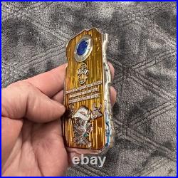 Large U. S. Navy Chief Petty Officer CPO Challenge Coin USN Skeleton Bones