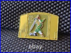 Legend of Zelda Ocarina of Time Challenge Coin Medal Nintendo 64 Promo US NAVY G