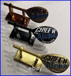 Limited 3D Chief'n with Aloha, US Navy CPO Pride Challenge Coin paddle/stand set