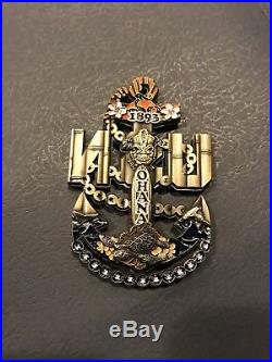 Limited Ohana Navy Chief Cpo Anchor Challenge Coin. Hawaii, Turtle